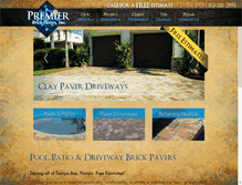 Tablet Screenshot of premierbrickpavers.com
